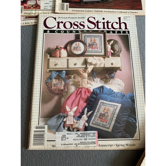 Vintage Cross Stitch & Country Crafts Magazine Lot (5 Issues) 80s & 90s - Picture 3 of 7